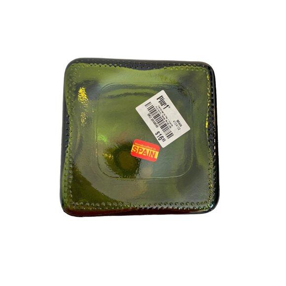 Large Glass Jar Cork Top Pier 1 Imports Made in Spain 12" Avocado Green NWT - Picture 6 of 6